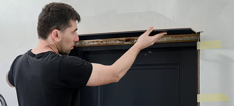 Wood Door Hole Repair in Warrington, FL